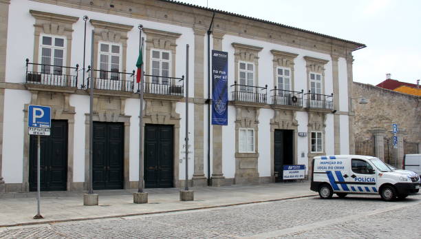 District Police Command, in the Largo de Santiago, Braga, Portugal Historic building housing the District Police Command, in the Largo de Santiago, Braga, Portugal psp stock pictures, royalty-free photos & images