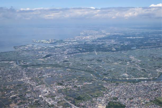 istock Scenery from the flight, Tokyo Bay 1400907241