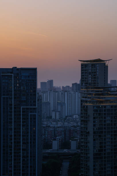 istock Modern residential building at sunset 1400909801
