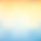istock Summer Sunny Clear Sky Orange and Blue Abstract Defocused Color Gradient Background Vector Illustration 1400918939
