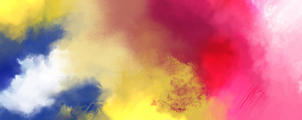 istock Abstract painting mixes many colors and textures for backgrounds and wallpapers 1400918982