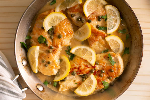 istock Lemon Chicken Piccata with Capers and White Wine 1400924566