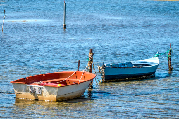 istock fishing boat in the shallows 1400936320