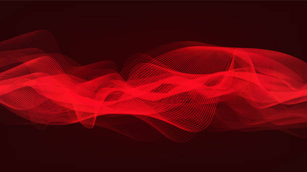 istock Dark Red Sound Wave Background,technology and earthquake wave diagram concept,design for music studio and science,Vector Illustration. 1400943958