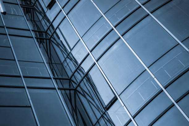 istock Urban abstract - windowed corner of office building 1400943964