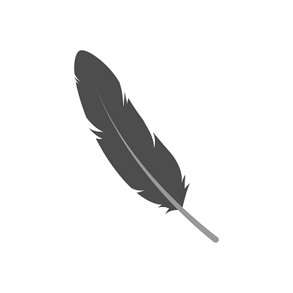 Feather Icon Vector Design. Scalable to any size. Vector illustration EPS 10 file.