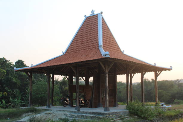 istock Joglo is a traditional house building 1400952334