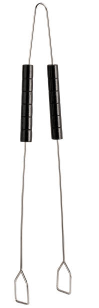istock New iron barbecue tongs with handle on white background 1400957646