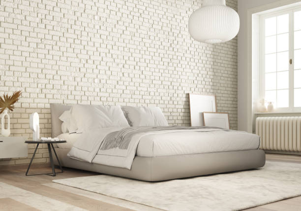 istock Room with textured walls and sunlight 1400961375