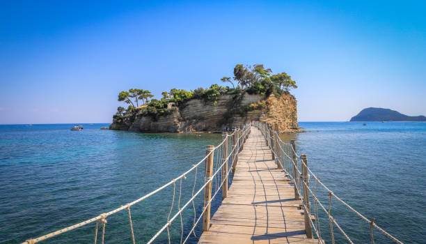 Seascape with a Bridge leading to the Small Cameo Island on Zakynthos