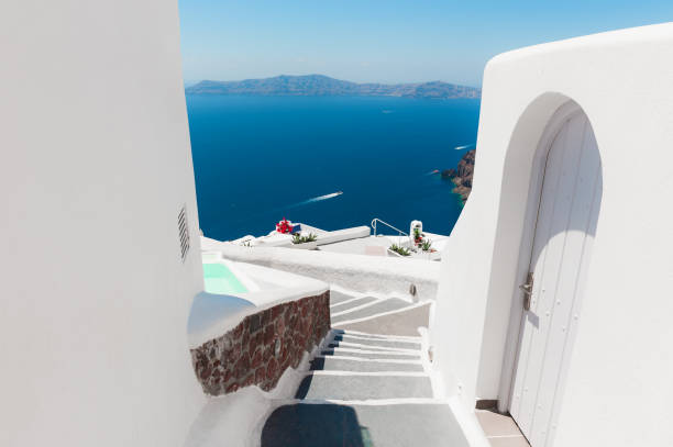 istock White architecture on Santorini island, Greece. 1400963884