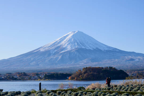 istock Mount Fuji on the background wallpaper 1400969446