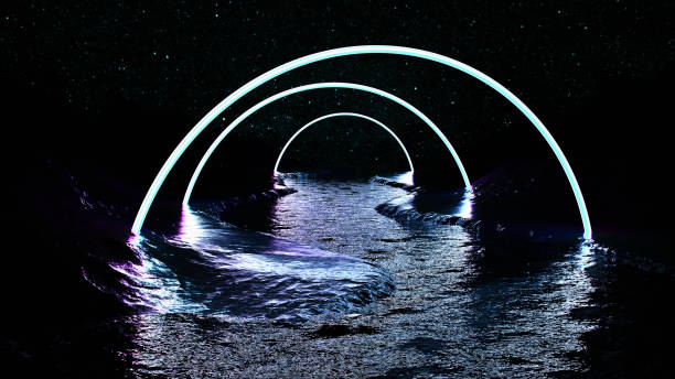istock a river on an alien planet neon glowing (3d rendering) 1400971120