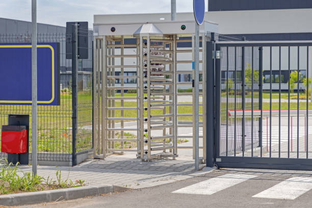 istock Employee Entrance Turnstile 1400978034