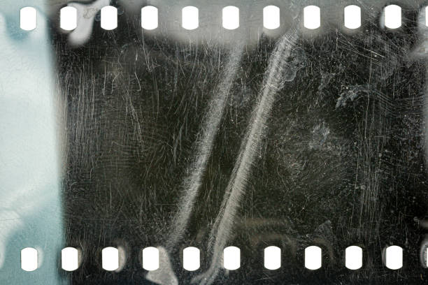 istock Dusty and grungy 35mm film texture or surface 1400979489