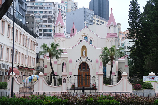 Rosary church on Chatham road south, Tsim Sha Tsui district, Kowloon.