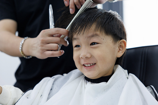 4 Year Old Getting A Haircut