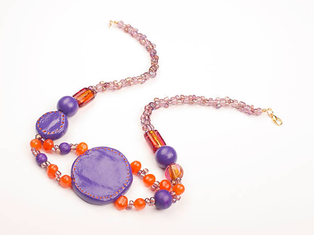 Purple & Red Handmade Necklace