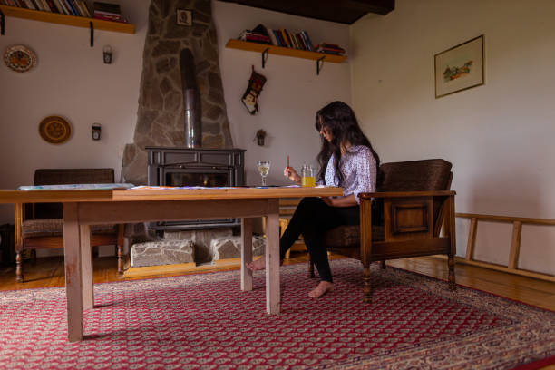 istock Cozy space for artist painting on the table 1400984831