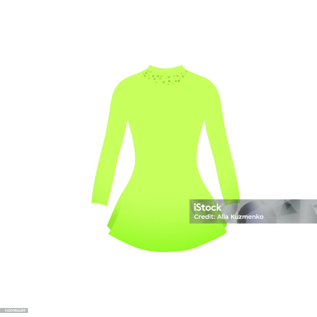 Ilustración de Bañador Deportivo Para Color Verde Gimnástico Vestidos Para Patinaje  Sobre Hielo y más Vectores Libres de Derechos de Vestido - iStock