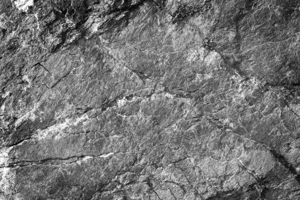 istock Natural light black sandstone or dark grey slate texture on background 1400990342