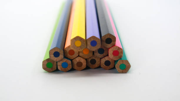 istock Different color pencils as background, closeup view 1400998073