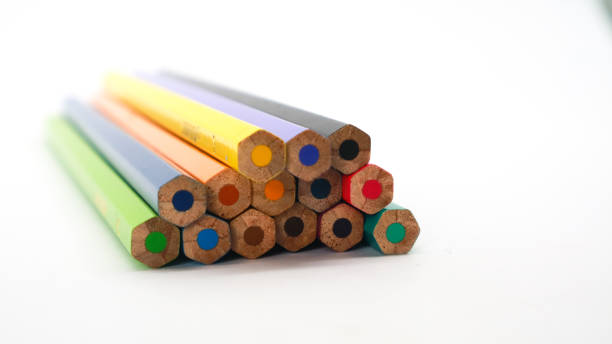 istock Different color pencils as background, closeup view 1400998074