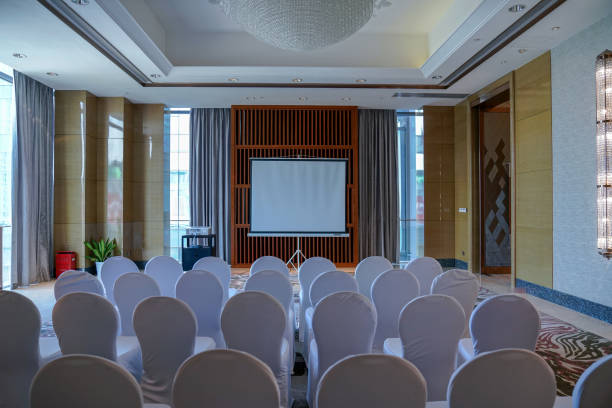 istock Hotel meeting room interior. 1400998353