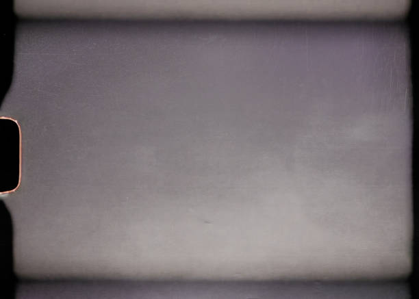 scan of blank or empty 8mm film frame with dust and scratches