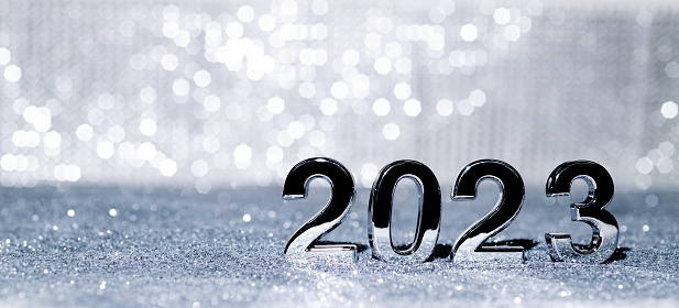Happy new year 2023 background.