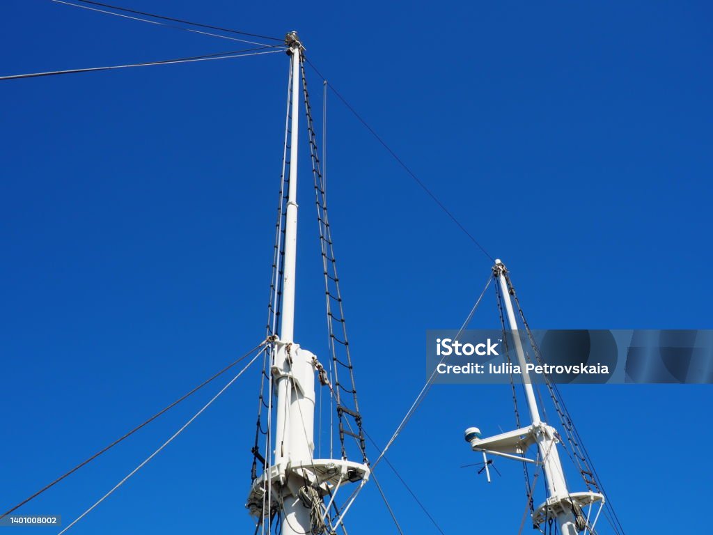 A Mast A Vertically Standing Structure On A Ship Supported By Braces ...