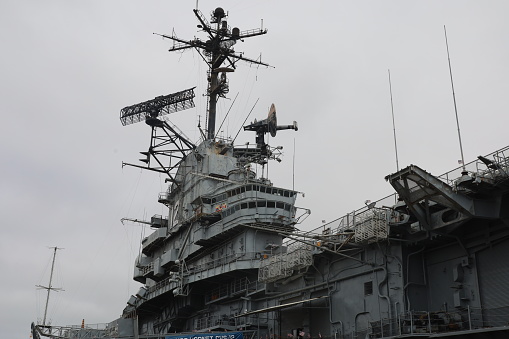 USS Hornet Air and Space museum5-29-2021: Alameda, California: USS Hornet Air and Space museum