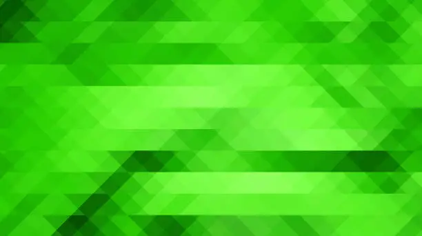 Photo of green triangular grid mosaic background, creative design templates for futuristic, digital, modern, technology concept. triangular abstract background in bright green color.