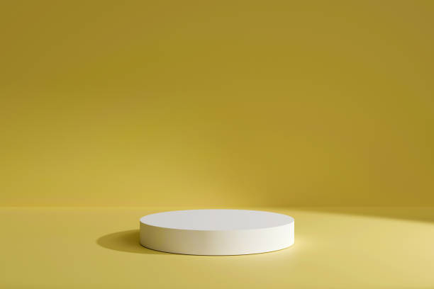 istock Abstract product presentation pedestal podium on the colored background 1401019825
