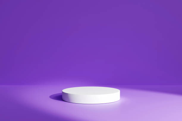 istock Abstract product presentation pedestal podium on the colored background 1401019843