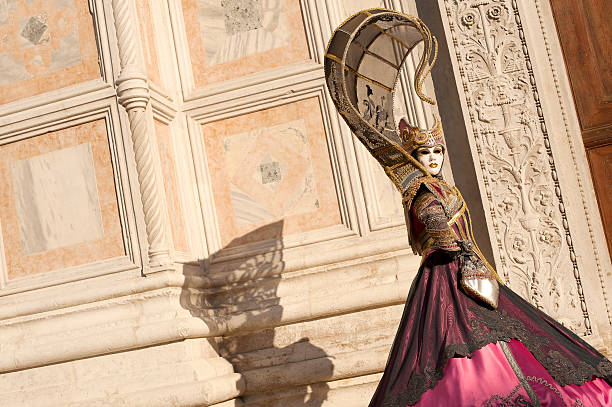 carnaval de venecia 2012 - san zaccaria horizontal looking at camera outdoors fotografías e imágenes de stock