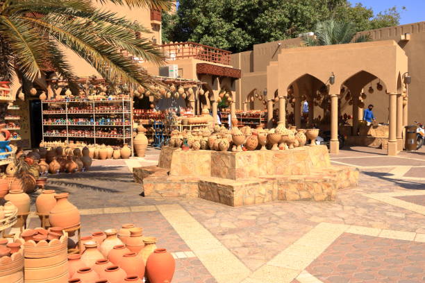 traditional handicrafts in oman March 17 2022 - Nizwa in Oman: Handicraft products in the ancient Souq cultured cell stock pictures, royalty-free photos & images