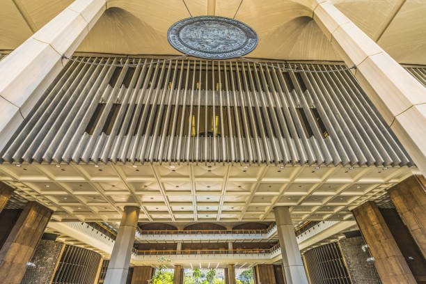 istock Open Air Seal State Capitol Building Legislature Honolulu Hawaii 1401033907
