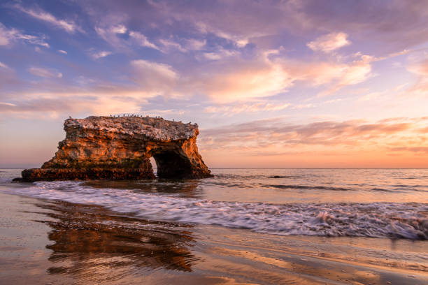 istock Sunset View of Natural Bridges Rock Formation 1401042343