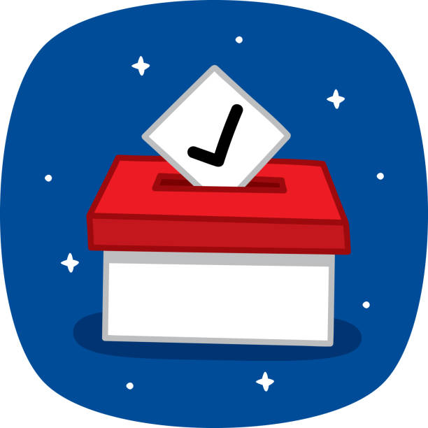 ilustraciones, imágenes clip art, dibujos animados e iconos de stock de doodle de urnas 1 - voting doodle republican party democratic party
