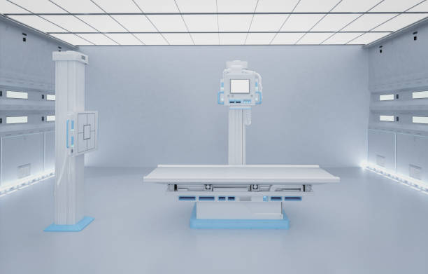 3d rendering x-ray scanner machine for radiology treatment
