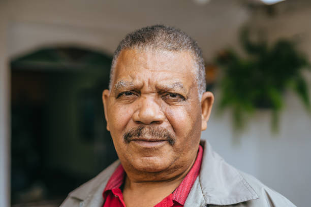 istock Portrait of a serious elderly man 1401076451