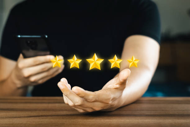 istock Rating and feedback Positive customer review experience 1401085661