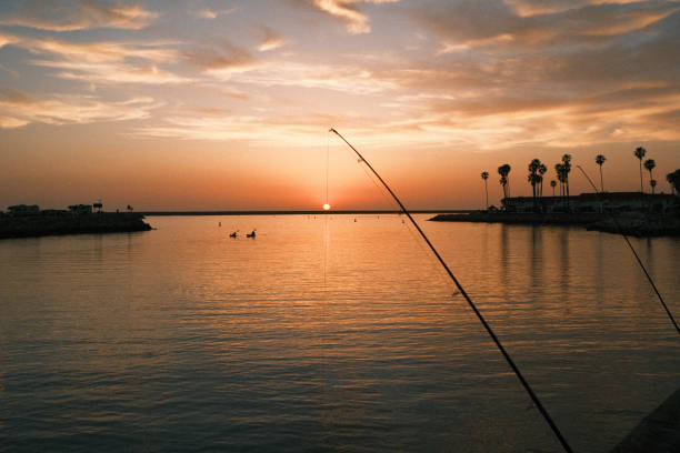 Sunrise on the Atlantic Ocean along the East Coast of the United States known as the Treasure Coast in St. Augustine, Florida.