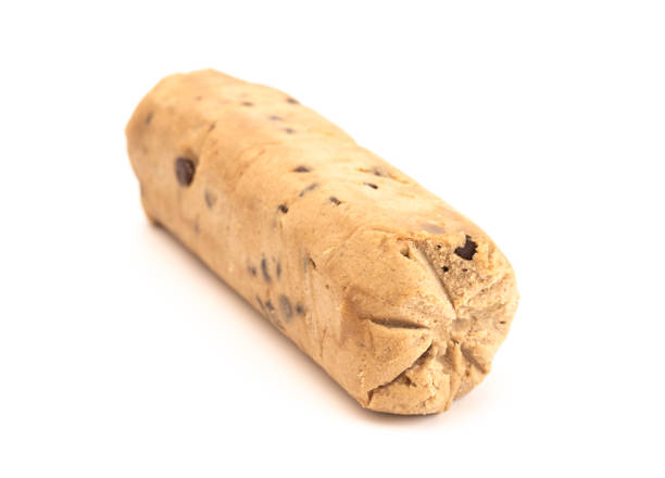 istock Raw Chocolate Chip Cookie Dough Isolated on a White Background 1401104170