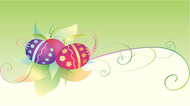 Easter card vector art illustration