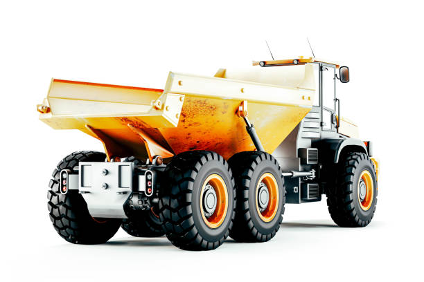 istock 3d render of heavy construction vehicle truck 1401107036