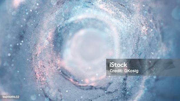Glittering Particle Swirl Water Ice Snow Abstract Background Stock Photo - Download Image Now
