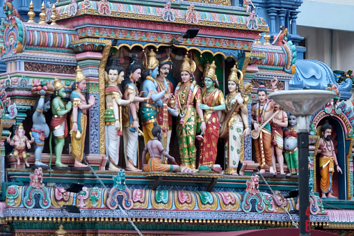 Sri Krishnan Temple, a Hindu temple in Singapore. Built in 1870 and gazetted as a national monument of Singapore in 2014, it is one of Singapore's oldest temples and is the only South Indian temple in Singapore dedicated to Krishna and his consort Rukmini.