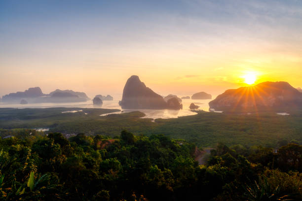istock Sunrise seascape at Thailand. 1401115039